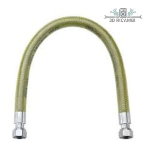 Tubo gas 1/2 1000mm f.f. cok922un acciaio inox 1 mt 0,5 bar max