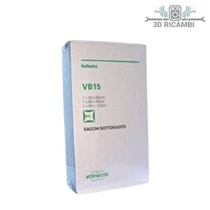 Confezione 3 sacchi sottovuoto, misure 60x40 95x60 120x80, vb15 originali vorwerk
