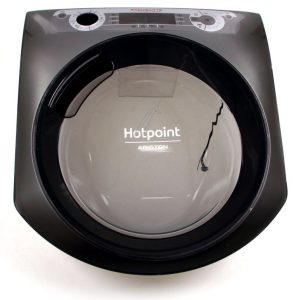 C00294412 482000032037 Oblò completo AQD DI PRA107 EU argento PMT Hotpointariston
