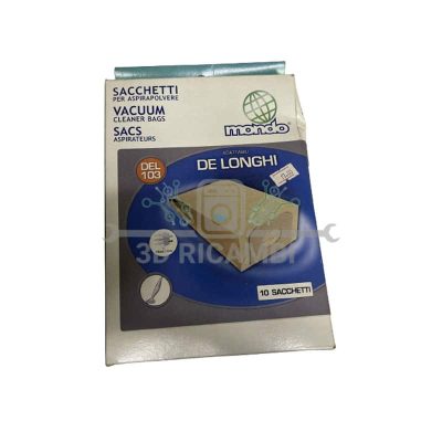 SACCHETTI PER  ASPIRAPOLVERE DE LONGHI  ADATTABILI  DEL103