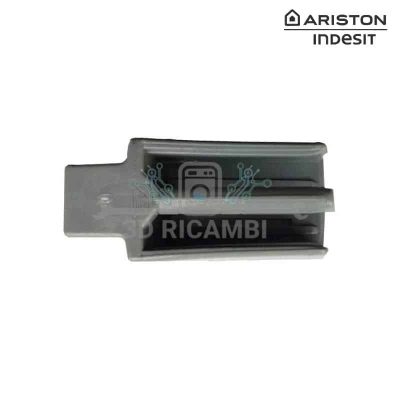 FERMO ARRESTO POSTERIORE GUIDA CARRELLO PER  LAVASTOVIGLIE ARISTON INDESIT  C00256873 ORIGINALE