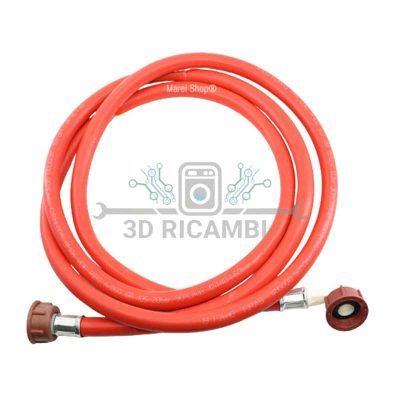 TUBO DI CARICO PER LAVATRICE ROSSO 00110072 1.5MT