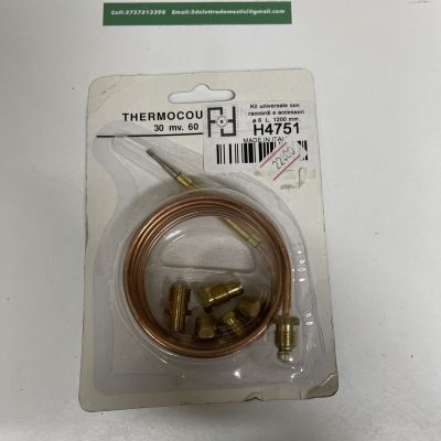 KIT UNIVERSALE TERMOCOPPIA PER PIANO COTTURA 6mm 1200mm