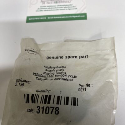 TAPPO CHIUSURA MANICO VK130 VK 131 PER ASPIRAPOLVERE  VORWERK FOLLETTO ORIGINALE