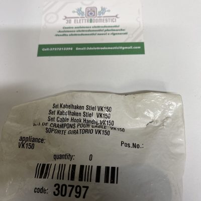 GANCIO SUPERIORE ROTANTE PER CAVO ASPIRAPOLVERE FOLLETTO VORWERK VK150
