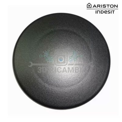 CAPPELLOTTO PIATTELLO GRANDE NERO LUCIDO 100 Mm S0235 PER  PIANO COTTURA ARISTON INDESIT