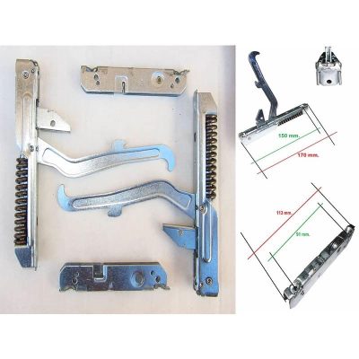 KIT CERNIERE  FORNO INDESIT NARDI  ARISTON DA 90 CM  PER PORTA PESANTE  KCF0297