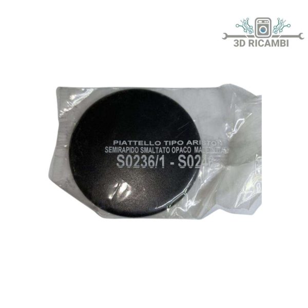piattello piano cottura ariston indesit  semirapido smaltato opaco s0236/1-s0246