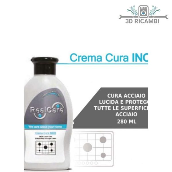 CREMA PER LA CURA DI PIANI COTTURA IN SUPERFICIE INOX