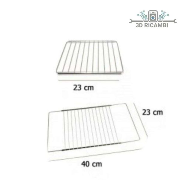 griglia forno universale f6825 da 230mm a 400 mm lunghezza 230mm