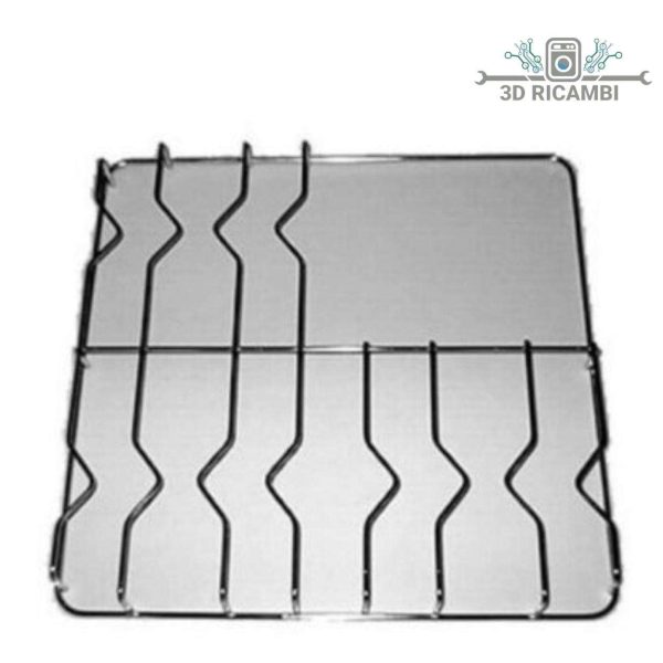griglia in filo cromato ed acciaio inox per piano cottura indesit ariston a 3 fuochi 450✖️460 f0213