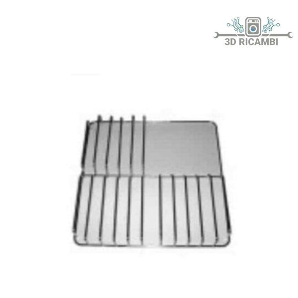 griglia in filo cromato ed acciaio inox per piano cottura indesit ariston a 3 fuochi 460✖️460 f0206