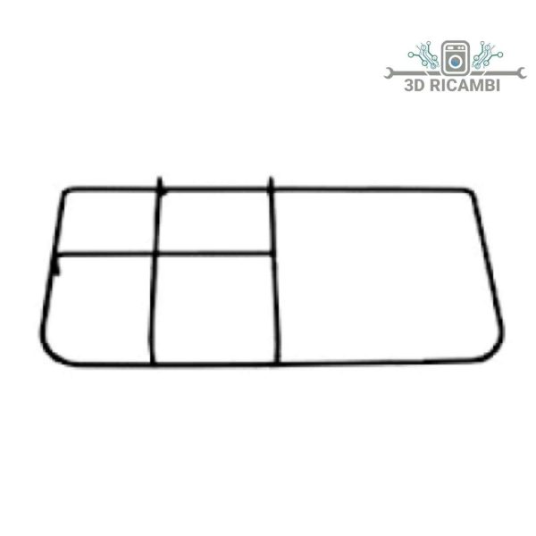 griglia in filo  per piano cottura jolly inox a 1 fuoco p2851