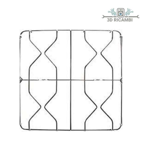 GRIGLIA IN PIATTINA PER PIANO COTTURA FRATELLI ONOFRI A 4 FUOCHI 465✖️456 F4004