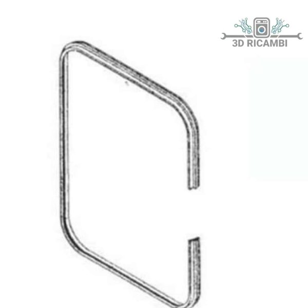 guarnizione per forno cucina de longhi 2 lunette 2 ganci lunghezza 1250mm a0853