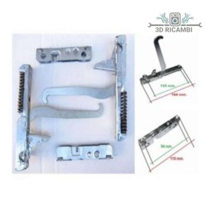 kit 2pz  cerniere+ portarulli per porta forno ilve  kcf2693