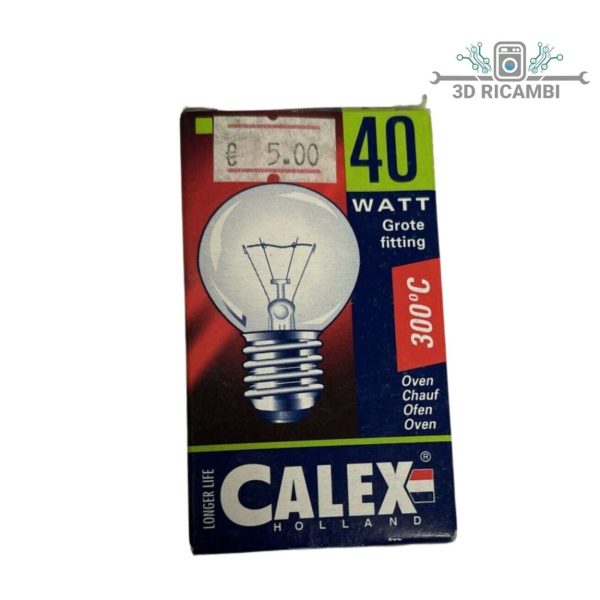 LAMPADINA PER FORNO 40WATT 300 GRADI 130 V E27