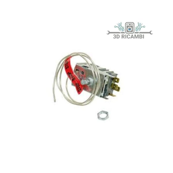 termostato per frigorifero ariston indesit c00019882 3 contatti con bulbo 600mm