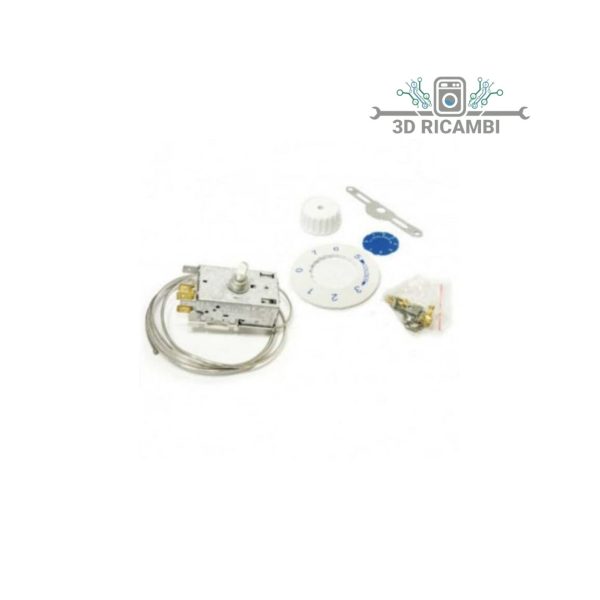 termostato per frigorifero universale 27fr256 a 3 contatti con bulbo da 1200 mm