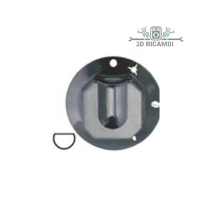 manopola nera diam. 70mm attacco per perno a mazzaluna 8x6,5 per piani cottura zanussi  3241314