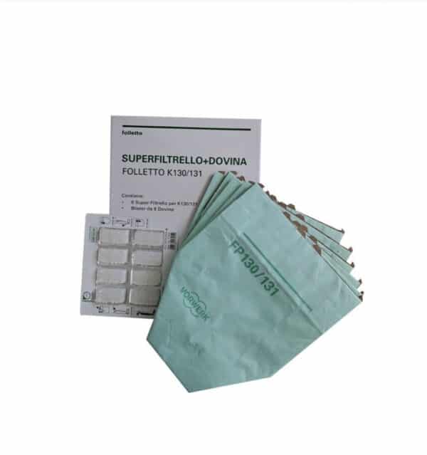 Confezione 6 Sacchetti+ Profumi Vk130-131 Originali Vf43729