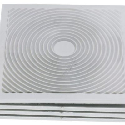 TAMPONE ANTIVIBRAZIONE IN GOMMA 8X8 CM, 4 PZ HAROPLAST