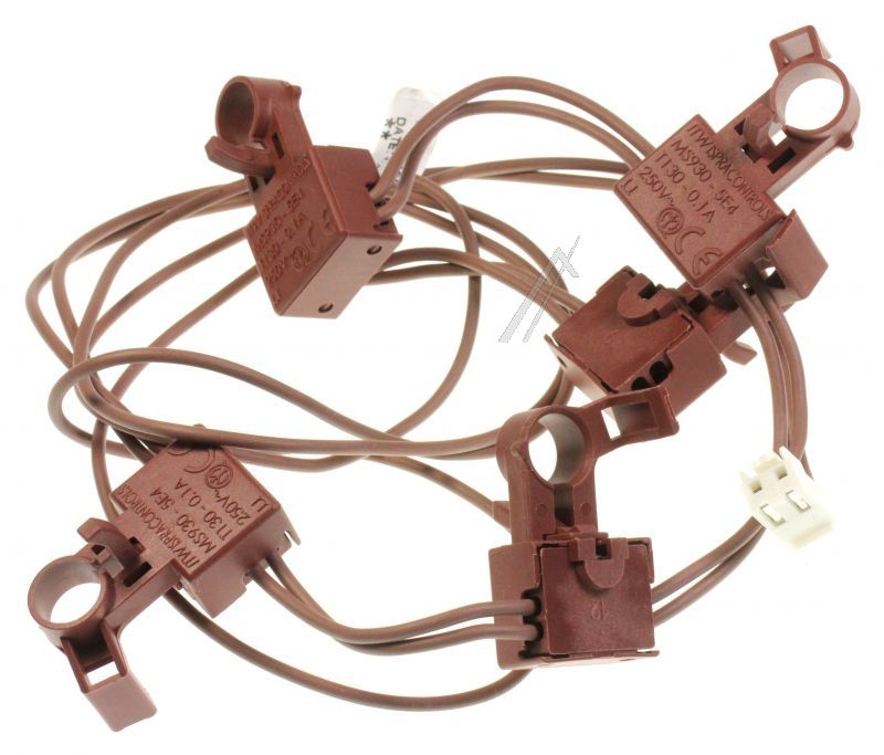 Catenaria 5 Microinterruttori Accensione Piano Cottura Whirlpool Indesit Hotpoint Ariston 482000072442 C00145276