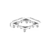 carrello 50 x 70 cm per lavatrice elettrodomestici bianco (max 200kg) - immagine 2