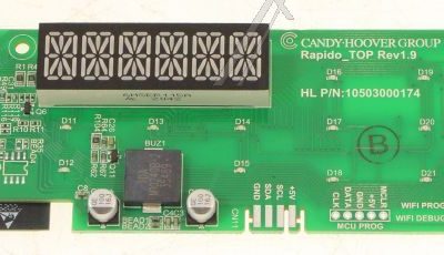Scheda Pannello di Controllo Lavatrice Candy Hoover 43032269