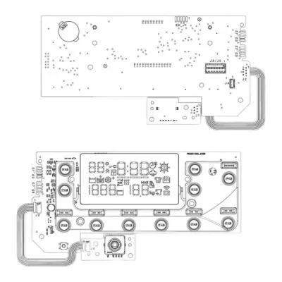 SCHEDA COMANDI/VISUALIZZAZIONE LAVATRICE ELECTROLUX / AEG 140060127606