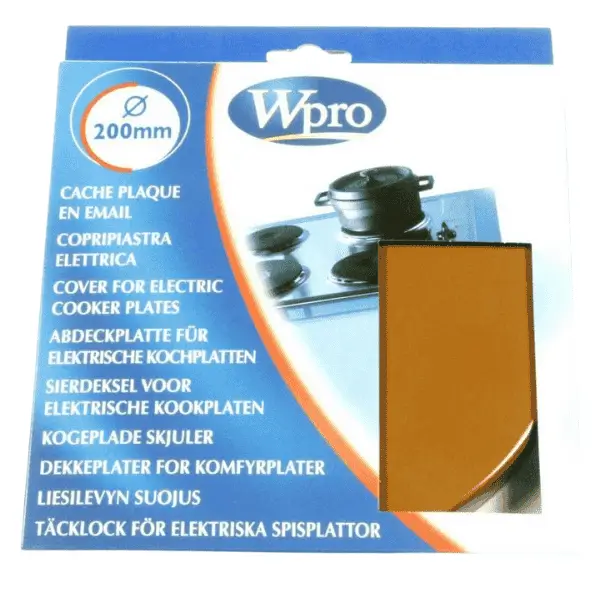 piattello copripiastra 20 mm marrone w pro 481944031811 per piano cottura whirpool indesit ariston