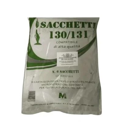 sacchetti vk 130/131 per aspirapolvere folletto vorwerk folletto 6pz compatibili
