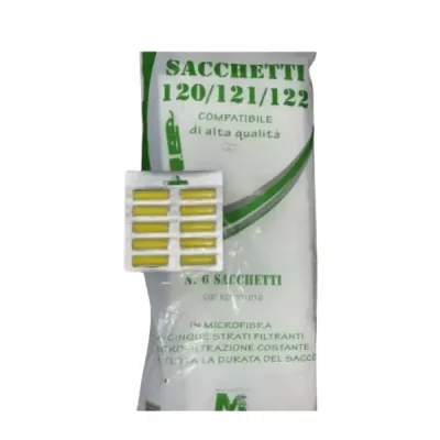sacchetti vorwek folletto vk120-121-122 compatibili 6pz+ profumi omaggio