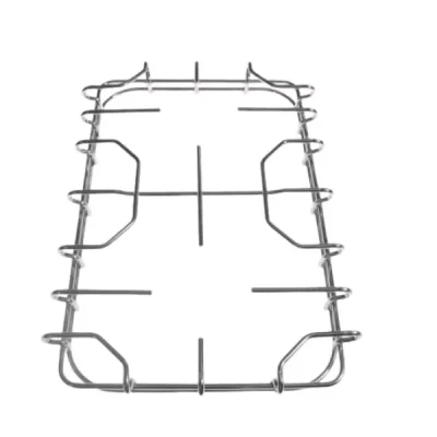 star griglia per cucina a gas colore inox 2 fuochi cm 34 x 22,5  f5514 1pz